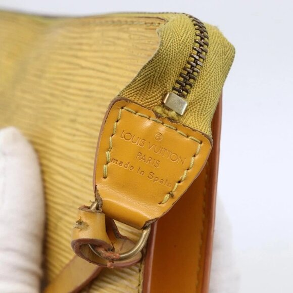 LOUIS VUITTON Epi Pochette Accessoires Pouch Yellow M52989 LV Auth bs30233 - Picture 10 of 15